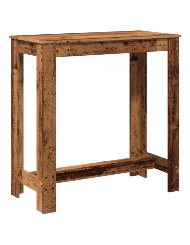 Tavolo da Bar Legno Antico 102x50x103,5 cm in Legno Multistrato