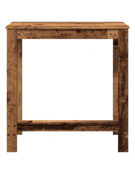 Tavolo da Bar Legno Antico 102x50x103,5 cm in Legno Multistrato