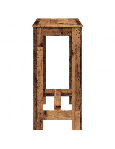 Tavolo da Bar Legno Antico 102x50x103,5 cm in Legno Multistrato