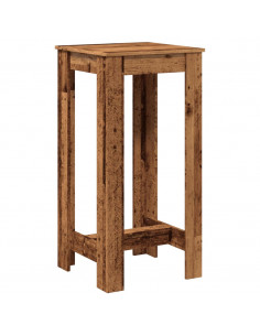 Tavolo da Bar Legno Antico 51x50x103,5 cm in Legno Multistrato 2