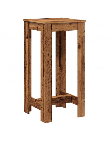 Tavolo da Bar Legno Antico 51x50x103,5 cm in Legno Multistrato
