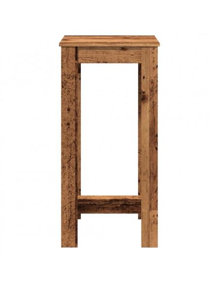 Tavolo da Bar Legno Antico 51x50x103,5 cm in Legno Multistrato