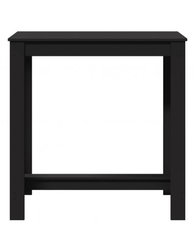 Tavolo da Bar Nero 102x50x103,5 cm in Legno Multistrato