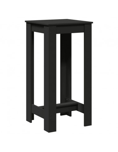 Tavolo da Bar Nero 51x50x103,5 cm in Legno Multistrato