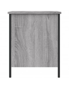 Panca Portaoggetti Grigio Sonoma 40x42,5x50cm Legno Multistrato 2
