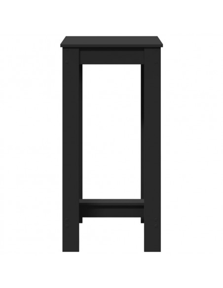 Tavolo da Bar Nero 51x50x103,5 cm in Legno Multistrato