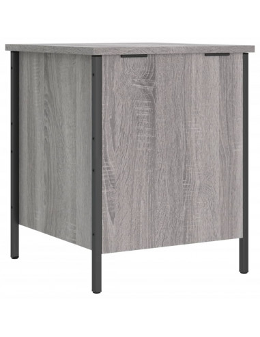 Panca Portaoggetti Grigio Sonoma 40x42,5x50cm Legno Multistrato