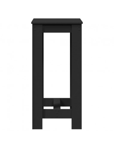 Tavolo da Bar Nero 51x50x103,5 cm in Legno Multistrato