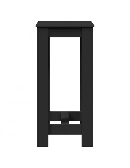 Tavolo da Bar Nero 51x50x103,5 cm in Legno Multistrato