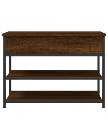 Panca Portascarpe Rovere Marrone 70x42,5x50cm Legno Multistrato