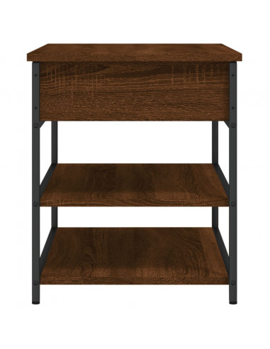 Panca Portascarpe Rovere Marrone 70x42,5x50cm Legno Multistrato