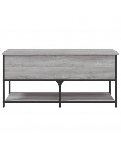 Panca Portaoggetti Grigio Sonoma 100x42,5x47 Legno Multistrato 2