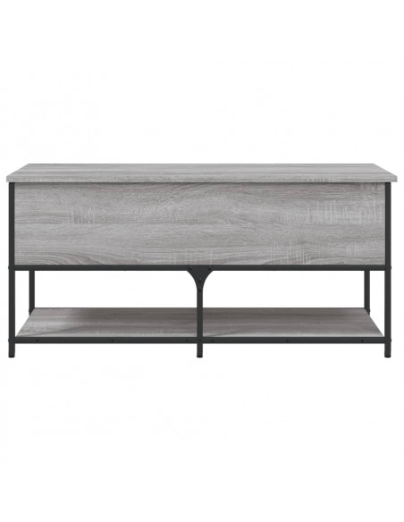 Panca Portaoggetti Grigio Sonoma 100x42,5x47 Legno Multistrato