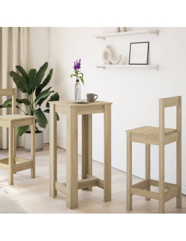 Tavolo da Bar Rovere Sonoma 51x50x103,5 cm in Legno Multistrato