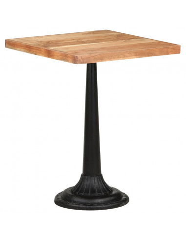 Tavolo da Bistrot 60x60x76 cm in Legno Massello di Acacia