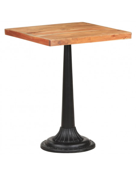 Tavolo da Bistrot 60x60x76 cm in Legno Massello di Acacia