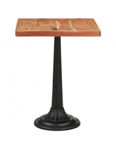 Tavolo da Bistrot 60x60x76 cm in Legno Massello di Acacia