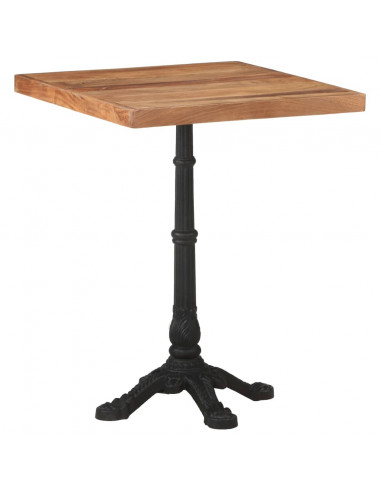 Tavolo da Bistrot 60x60x76 cm in Legno Massello di Acacia