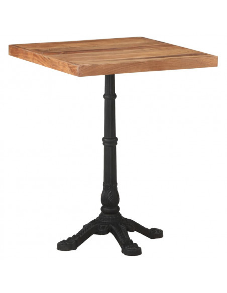 Tavolo da Bistrot 60x60x76 cm in Legno Massello di Acacia