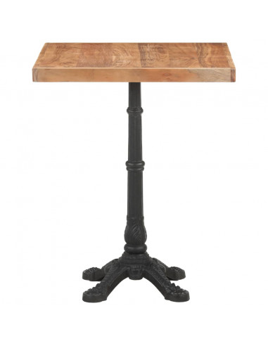 Tavolo da Bistrot 60x60x76 cm in Legno Massello di Acacia