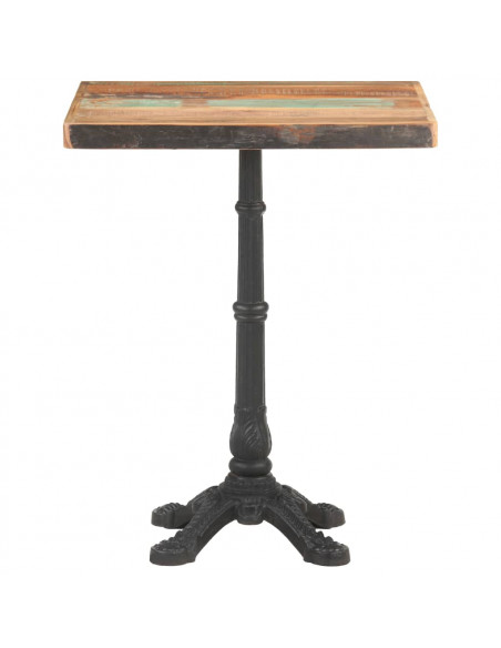 Tavolo da Bistrot 60x60x76 cm in Legno Massello di Recupero