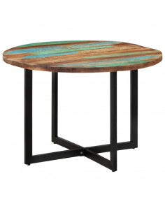 Tavolo da Pranzo 110x75 cm in Legno Massello di Recupero 2