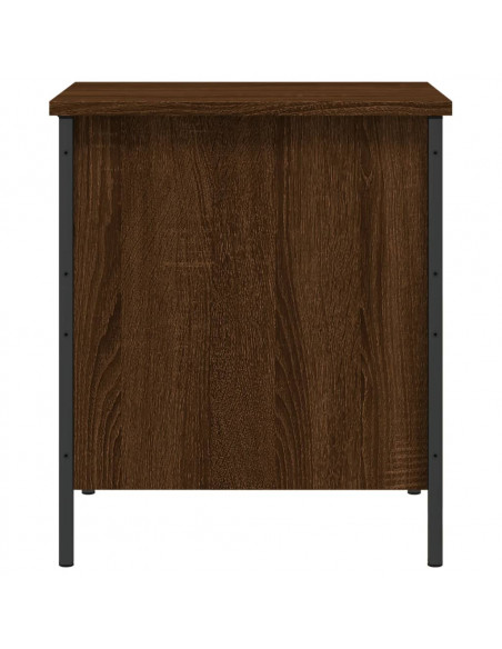 Panca Portaoggetti Rovere Marrone 40x42,5x50 Legno Multistrato