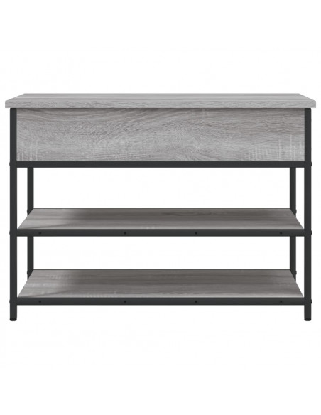 Panca Porta Scarpe Grigio Sonoma 70x42,5x50cm Legno Multistrato