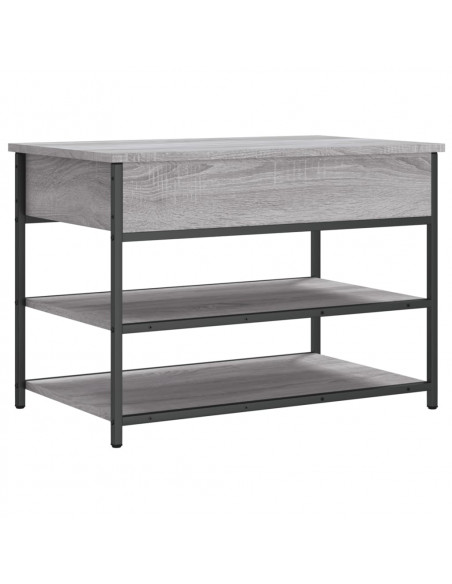 Panca Porta Scarpe Grigio Sonoma 70x42,5x50cm Legno Multistrato