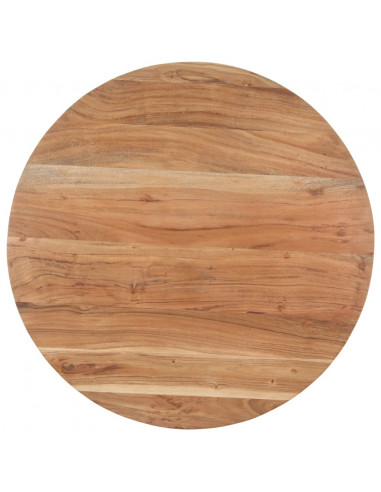 Tavolo da Pranzo 80 cm in Legno Massello di Acacia