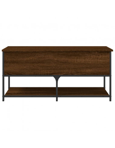Panca Portaoggetti Rovere Marrone 100x42,5x47 Legno Multistrato