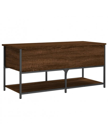 Panca Portaoggetti Rovere Marrone 100x42,5x47 Legno Multistrato