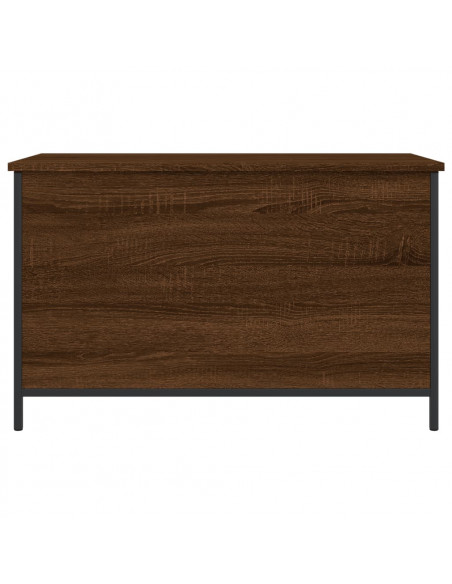 Panca Portaoggetti Rovere Marrone 80x42,5x50 Legno Multistrato