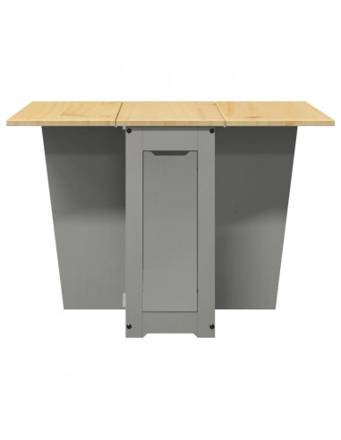 Tavolo da Pranzo Corona Grigio in Legno Massello di Pino