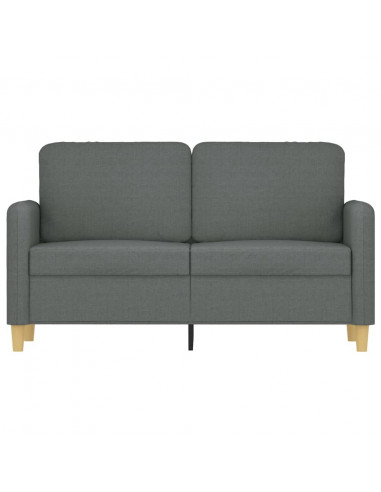 Divano a 2 Posti Grigio Scuro 120 cm in Tessuto