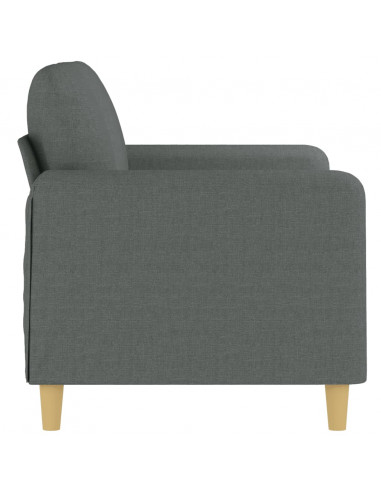 Divano a 2 Posti Grigio Scuro 120 cm in Tessuto