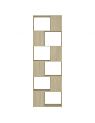 Libreria/Divisorio Rovere Sonoma 60x24x186 cm in Truciolato