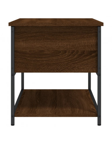 Panca Portaoggetti Rovere Marrone 70x42,5x47 Legno Multistrato