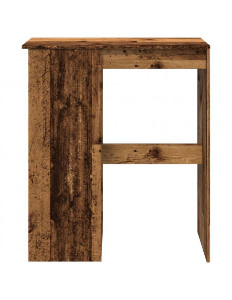 Tavolo Bar con Rastrelliera Antico 90x47,5x103,5 cm Multistrato