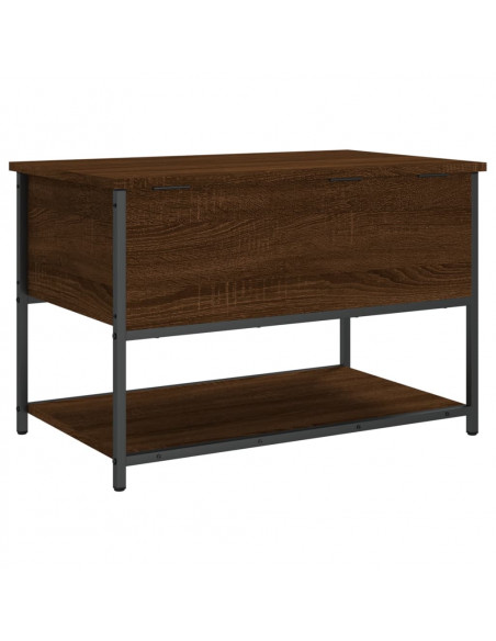 Panca Portaoggetti Rovere Marrone 70x42,5x47 Legno Multistrato