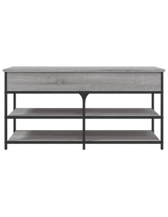 Panca Porta Scarpe Grigio Sonoma 100x42,5x50 Legno Multistrato 2