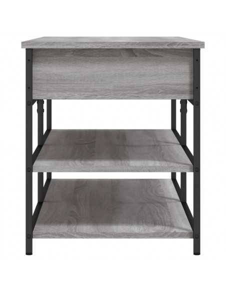 Panca Porta Scarpe Grigio Sonoma 100x42,5x50 Legno Multistrato
