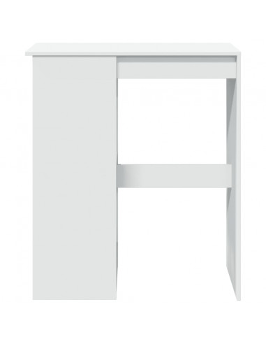 Tavolo Bar con Rastrelliera Bianco 90x47,5x103,5 cm Truciolato