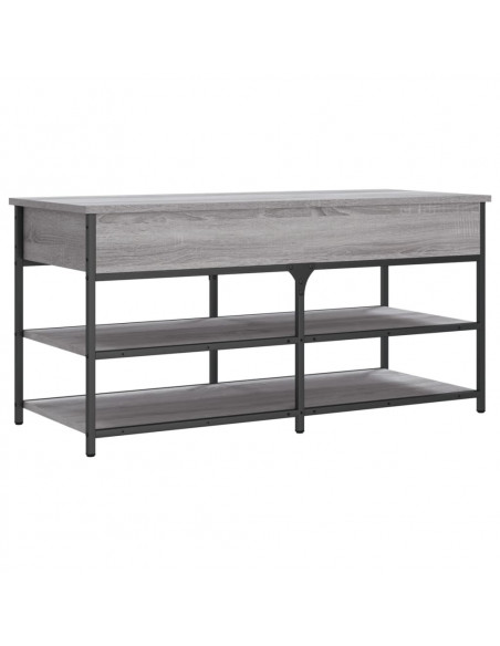 Panca Porta Scarpe Grigio Sonoma 100x42,5x50 Legno Multistrato