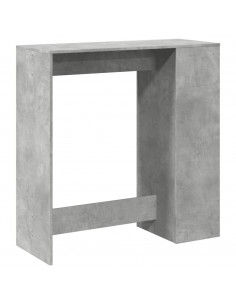 Tavolo Bar con Rastrelliera Grigio 101x40x103,5 cm Multistrato 2