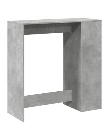Tavolo Bar con Rastrelliera Grigio 101x40x103,5 cm Multistrato