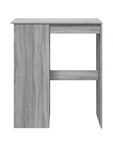 Tavolo Bar con Rastrelliera Grigio 102x50x103,5cm Multistrato