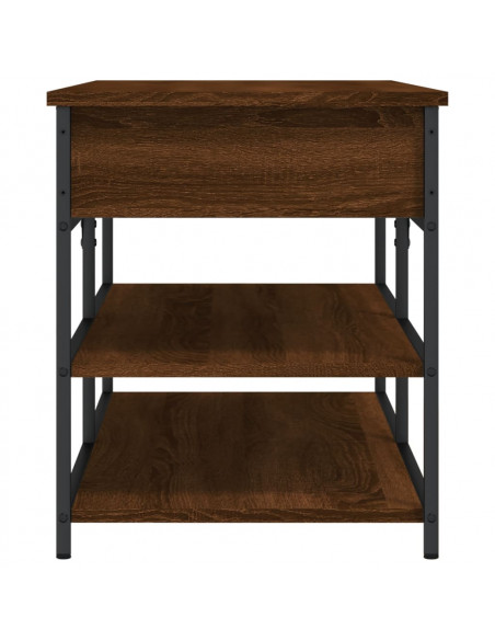 Panca Porta Scarpe Rovere Marrone 100x42,5x50 Legno Multistrato