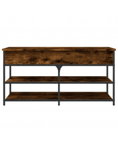 Panca Porta Scarpe Rovere Fumo 100x42,5x50 cm Legno Multistrato 2