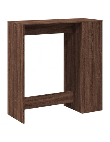 Tavolo Bar con Rastrelliera Marrone 101x40x103,5 cm Multistrato